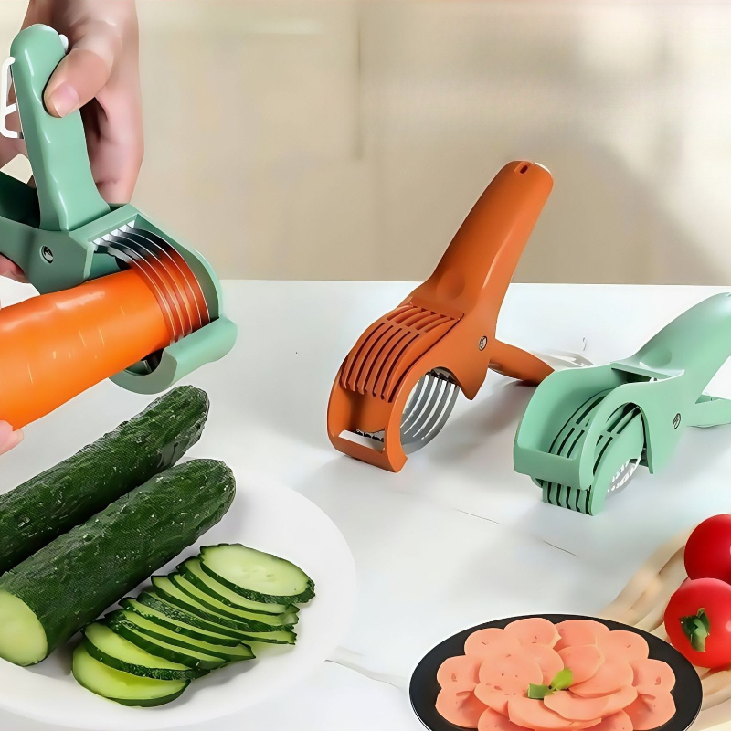 Multi Functional Stainless Steel Vegetable And Fruit Slicer Versatile Kitchen Salad Slicing Machine 0