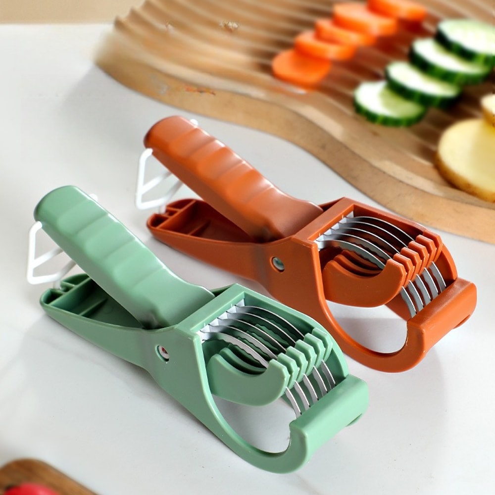 Multi Functional Stainless Steel Vegetable And Fruit Slicer Versatile Kitchen Salad Slicing Machine 4