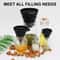 Multi-Purpose Silicone Funnel Set for Kitchen Use Perfect for Bottles, Liquids, and Powder Transfer