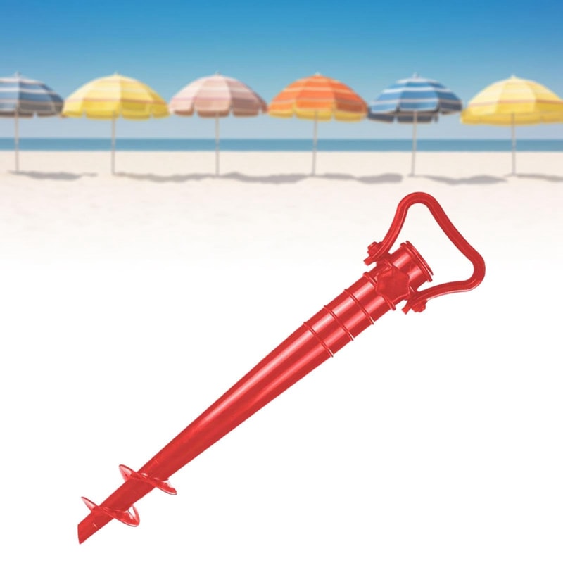 WindSecure Beach Umbrella Anchor Spiral Stand For Sand Grass And Patio 3