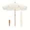 Fringe Beach Umbrella With Sand Anchor Windproof Portable Patio Umbrella 0