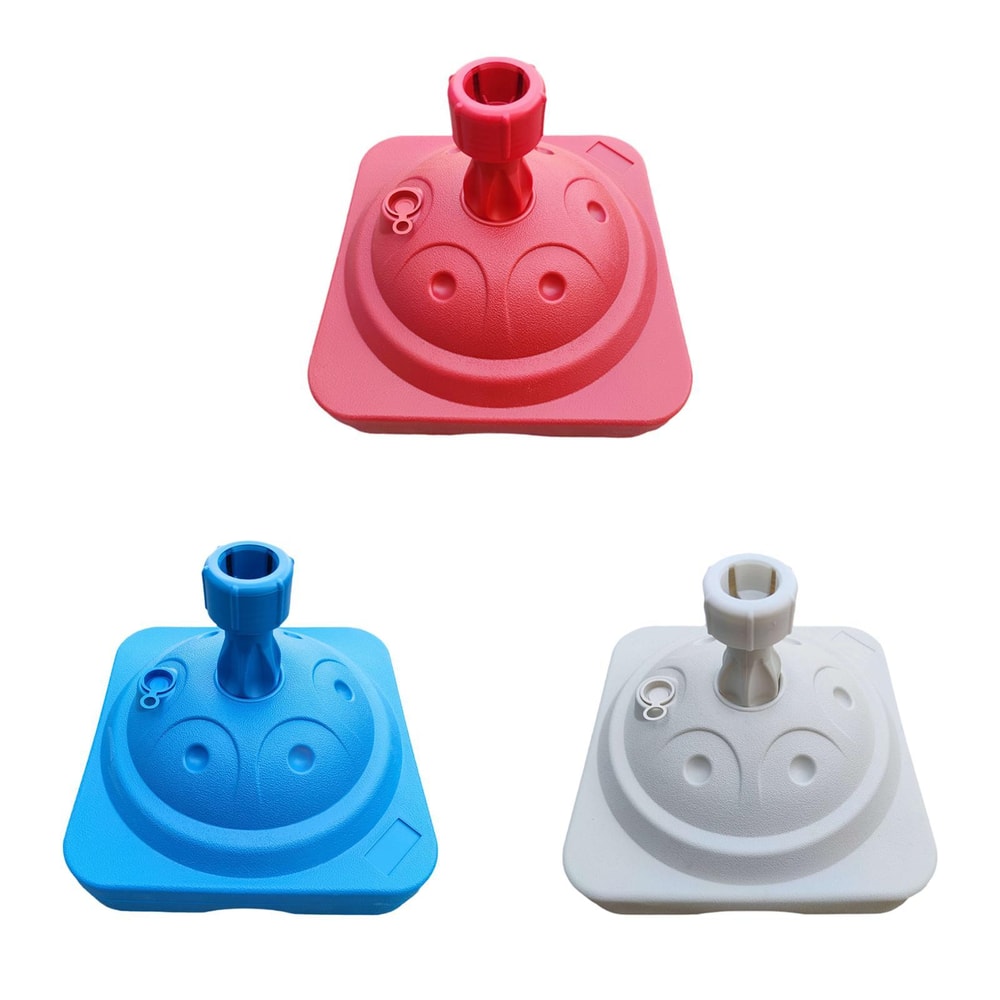 Heavy Duty Patio Umbrella Base Fillable Square WaterFilled Umbrella Base For Poles 1