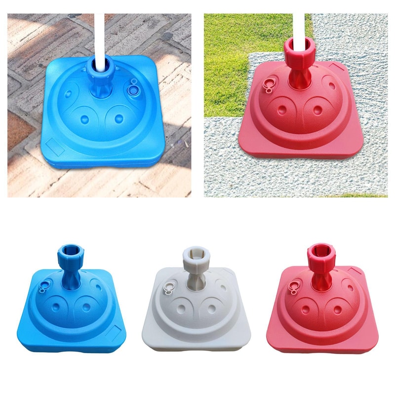 Heavy Duty Patio Umbrella Base Fillable Square WaterFilled Umbrella Base For Poles 3