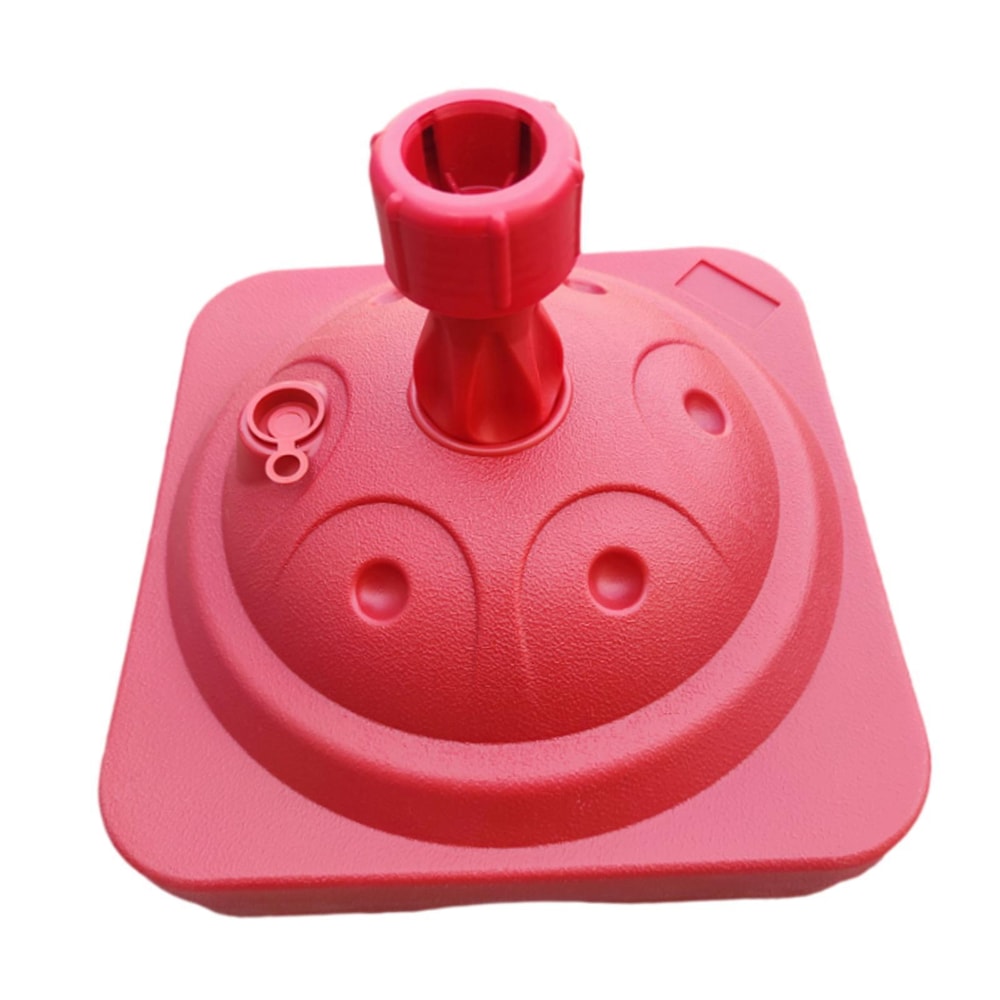 Heavy Duty Patio Umbrella Base Fillable Square WaterFilled Umbrella Base For Poles 5