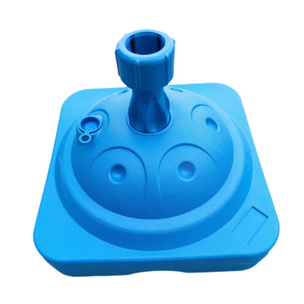 Heavy Duty Patio Umbrella Base Fillable Square WaterFilled Umbrella Base For Poles 7