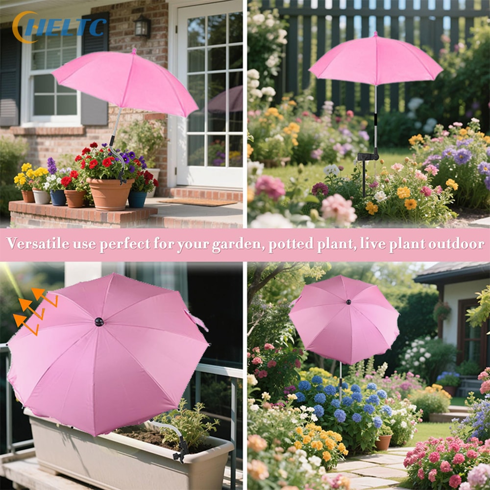 Adjustable Plant Umbrella For Outdoor Plants Sun Shade Cover For Potted Flowers And Garden Beds 2