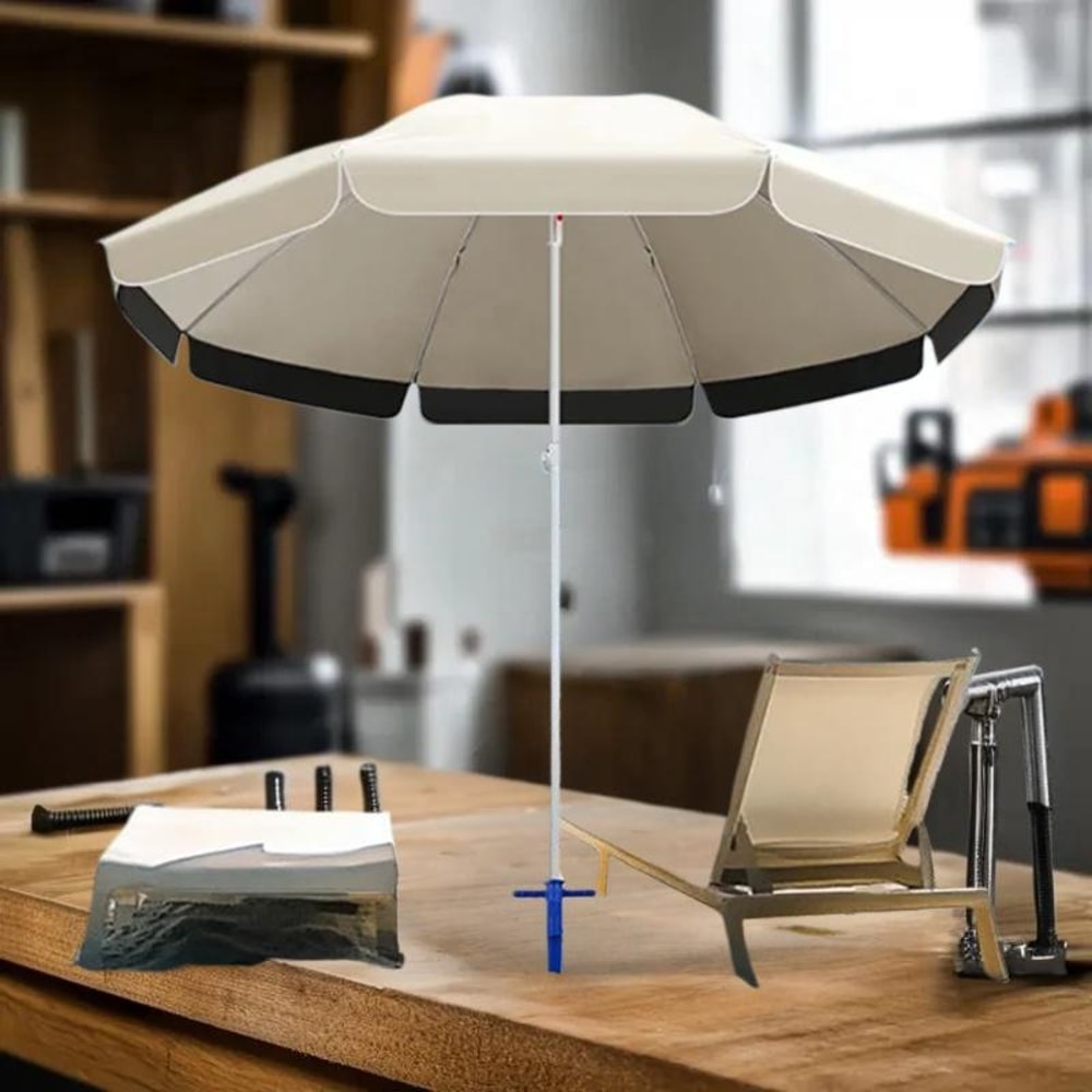 Universal Beach Umbrella Anchor Spike Portable Sand And Garden Umbrella Holder 2