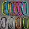 Locking Aluminum Carabiner Keychain D Shape Clip For Camping And Hiking 0