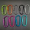 Locking Aluminum Carabiner Keychain D Shape Clip For Camping And Hiking 3