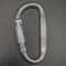 Locking Aluminum Carabiner Keychain D Shape Clip For Camping And Hiking 7