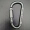 Locking Aluminum Carabiner Keychain D Shape Clip For Camping And Hiking 8
