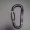 Locking Aluminum Carabiner Keychain D Shape Clip For Camping And Hiking 9