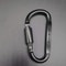 Locking Aluminum Carabiner Keychain D Shape Clip For Camping And Hiking 9