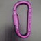 Locking Aluminum Carabiner Keychain D Shape Clip For Camping And Hiking 10