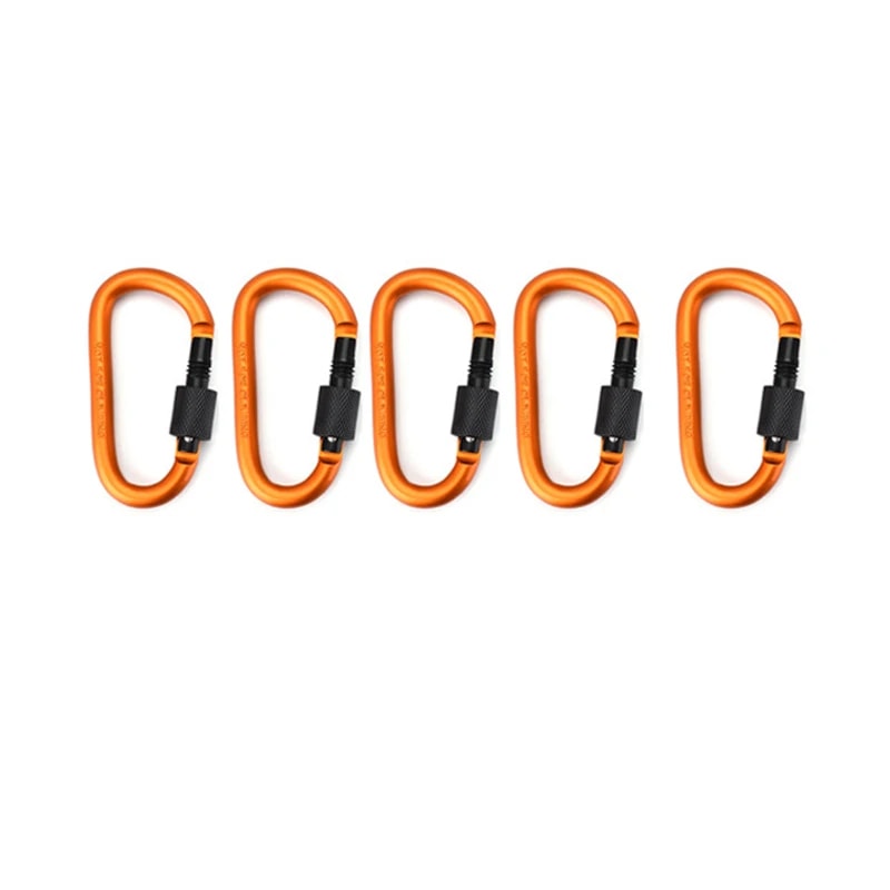 Lightweight Aluminum Carabiner Clip D Ring Keychain For Travel And Camping 5