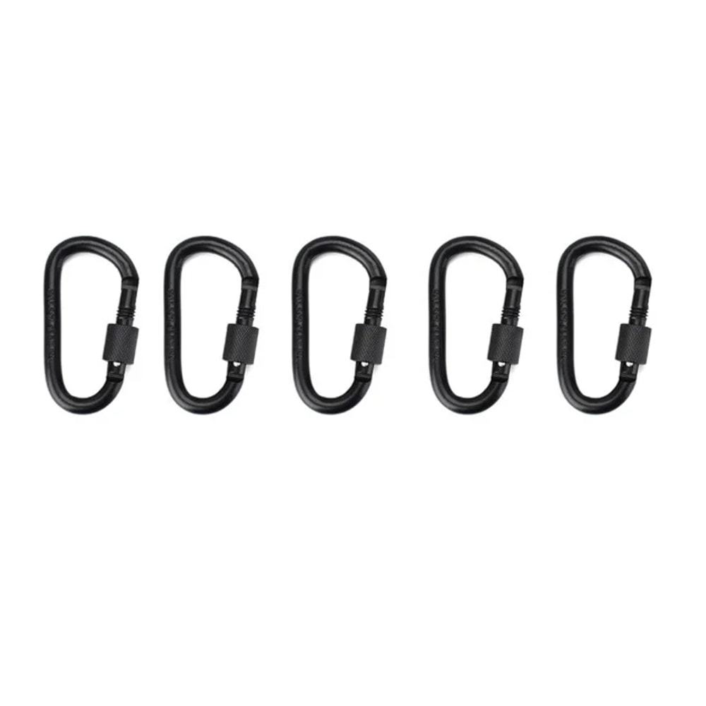 Lightweight Aluminum Carabiner Clip D Ring Keychain For Travel And Camping 6