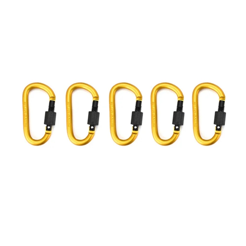 Lightweight Aluminum Carabiner Clip D Ring Keychain For Travel And Camping 7