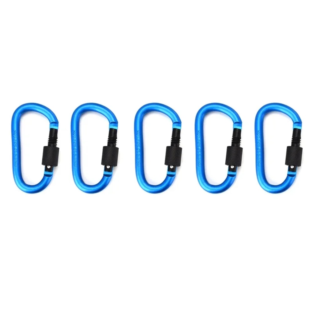 Lightweight Aluminum Carabiner Clip D Ring Keychain For Travel And Camping 9