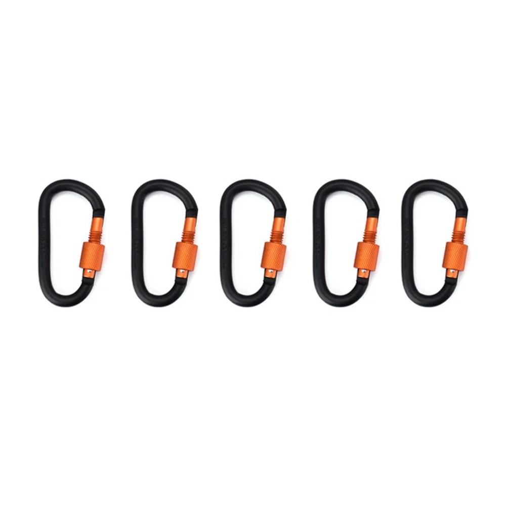 Lightweight Aluminum Carabiner Clip D Ring Keychain For Travel And Camping 12