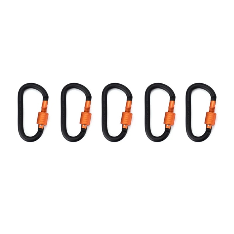 Lightweight Aluminum Carabiner Clip D Ring Keychain For Travel And Camping 12