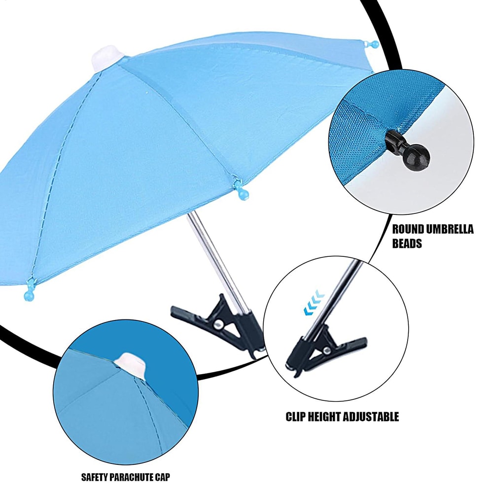 Universal Phone Umbrella For Sun Anti Glare Cell Phone Sun Shade Clip 3