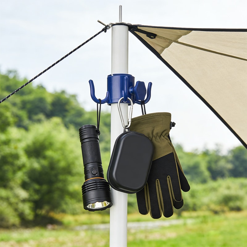 Sand Free Beach Umbrella Hook for Towels Bags and Hats Portable Umbrella Pole Organizer