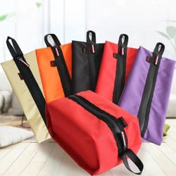 waterproof travel shoe organizer bag for closet storage and packing