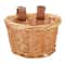 Kids Wicker Bike Basket With Leather Straps For Bikes And Scooters 0