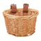 Kids Wicker Bike Basket With Leather Straps For Bikes And Scooters 0