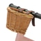 Kids Wicker Bike Basket With Leather Straps For Bikes And Scooters 1