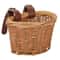 Kids Wicker Bike Basket With Leather Straps For Bikes And Scooters 2