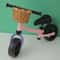 Kids Wicker Bike Basket With Leather Straps For Bikes And Scooters 3