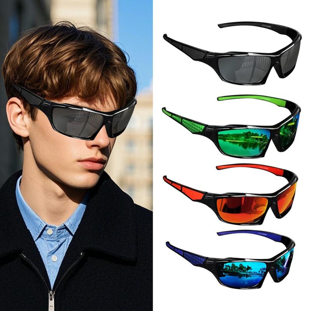 Polarized Sunglasses for Men Lightweight Sport Driving and Fishing Glasses