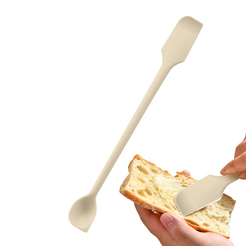 Double Ended Silicone Jar Spatula Mini Scraper for Butter Baking and Nonstick Cooking