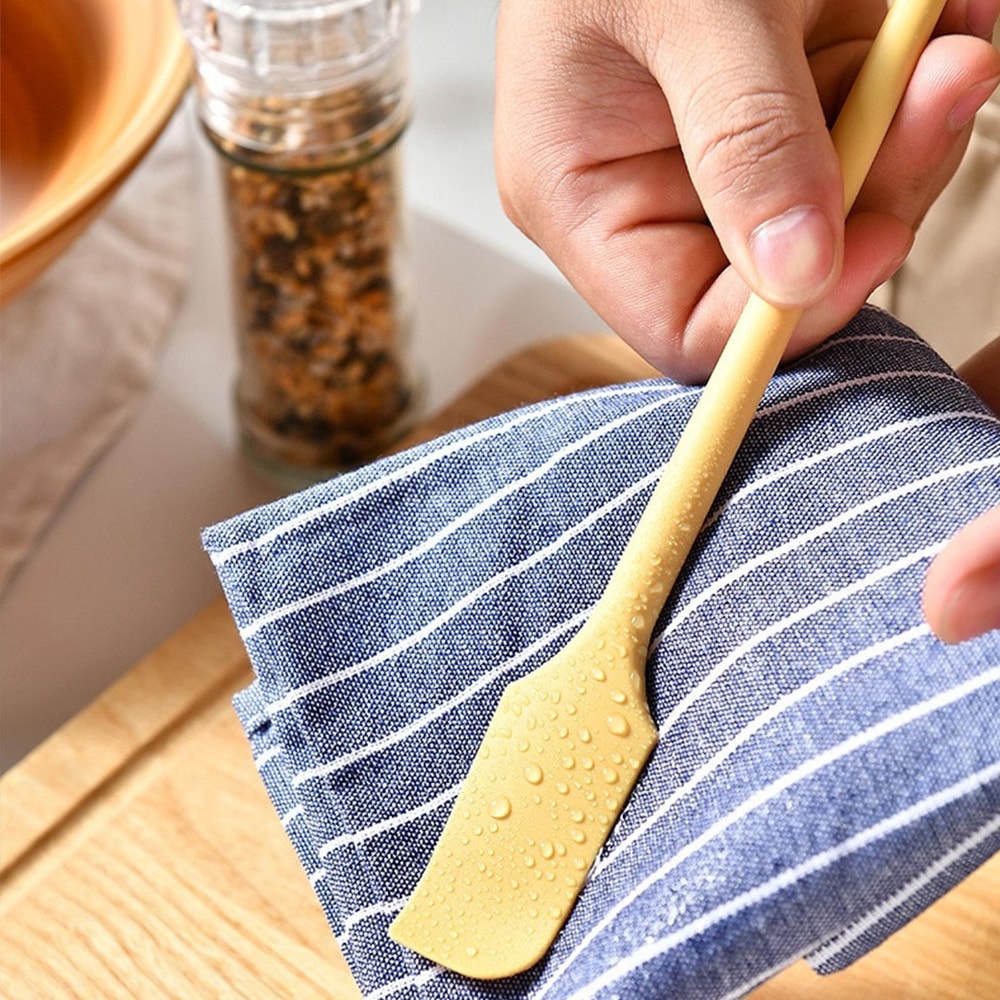 Double Ended Silicone Jar Spatula Mini Scraper for Butter Baking and Nonstick Cooking