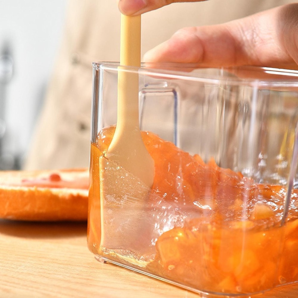 Double Ended Silicone Jar Spatula Mini Scraper for Butter Baking and Nonstick Cooking