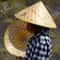 Handmade Bamboo Cone Hat Woven Sunshade Straw Fisherman Hat 1