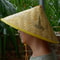 Handmade Bamboo Cone Hat Woven Sunshade Straw Fisherman Hat 3