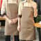 Waterproof Kitchen Apron With Pockets Oil Proof Restaurant Work Bib Apron 2