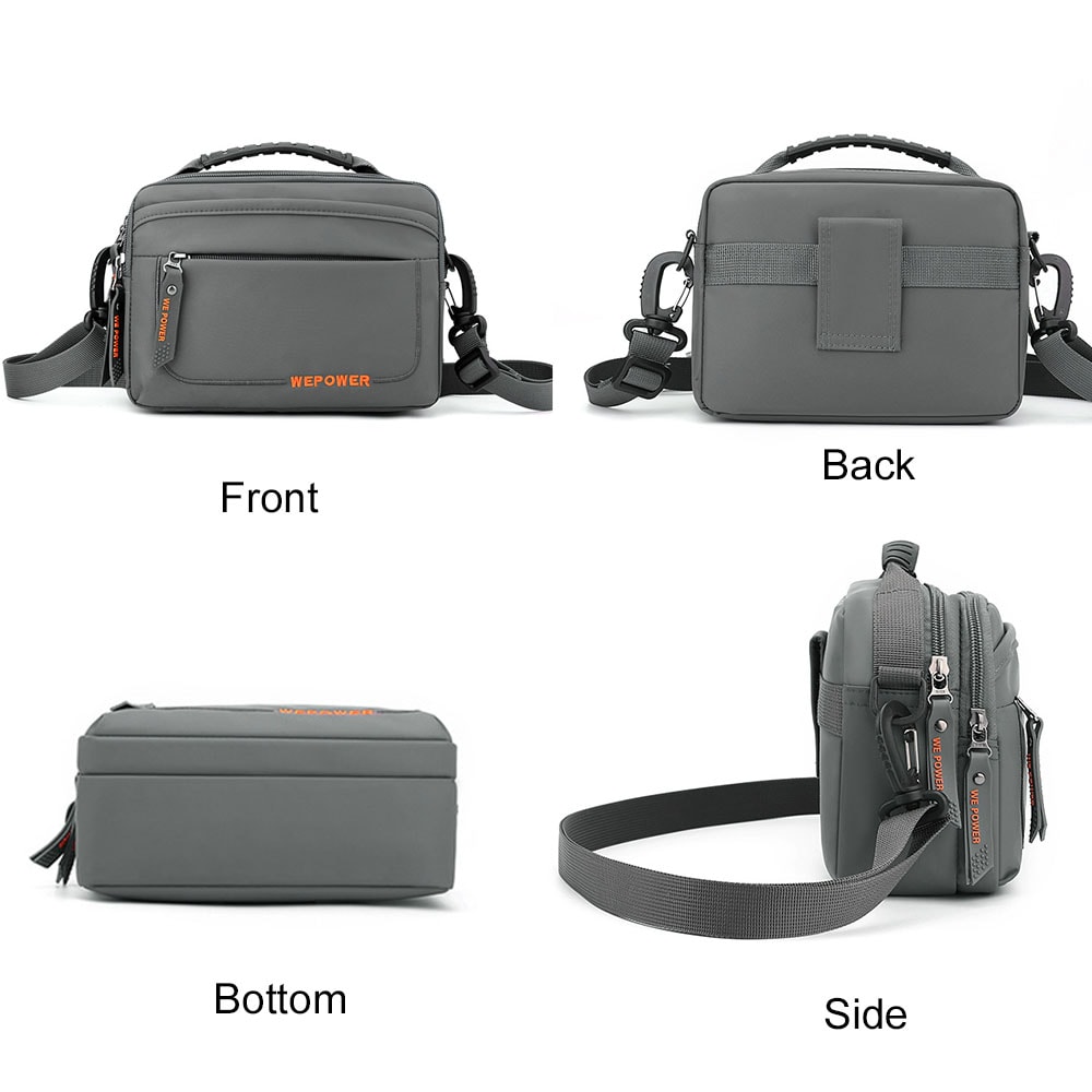 UrbanTrail Mens Crossbody Bag Multi Pocket Shoulder Messenger Bag for Travel Work Hiking