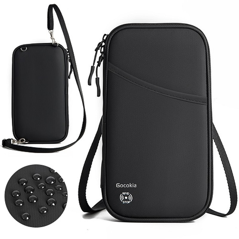 Passport Travel Wallet Organizer Zip Passport Holder For Cards And Documents 5