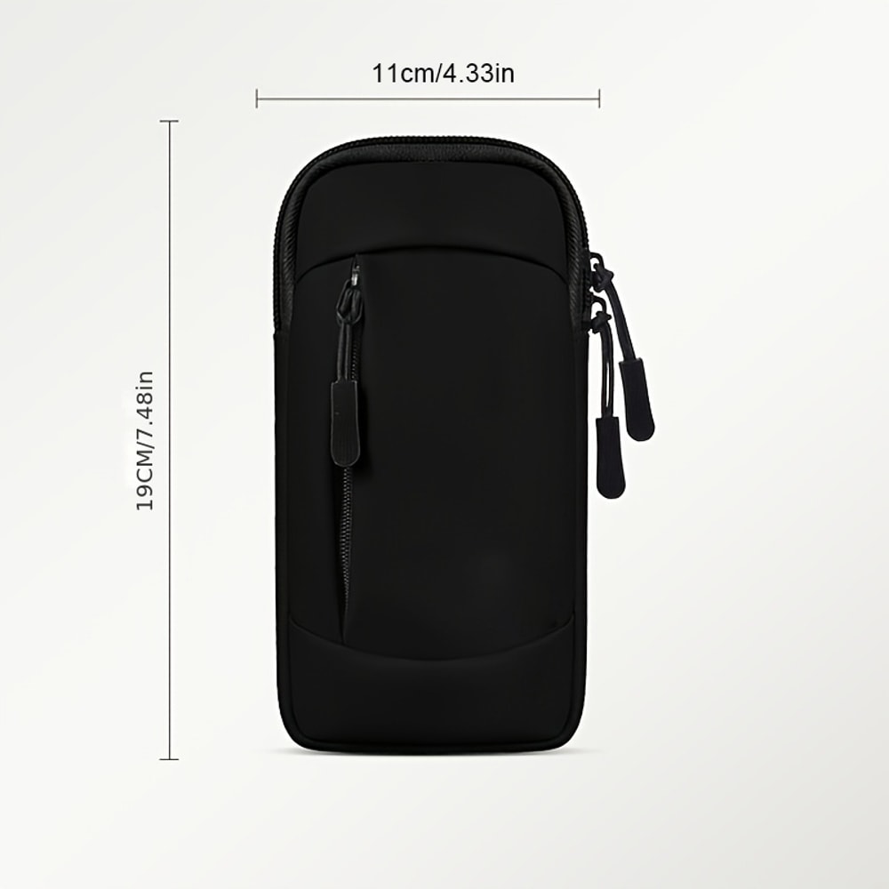 ActiveFit Running Phone Armband With Zipper Pocket And Adjustable Sports Arm Bag 2