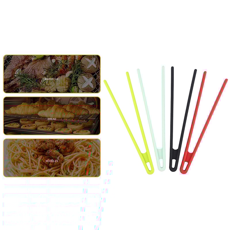 Silicone Kitchen Tongs Non Slip Heat Resistant Toast and BBQ Serving Clip