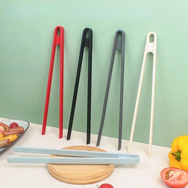 Heat Resistant Silicone Kitchen Tongs For Toast Grill And Serving 1