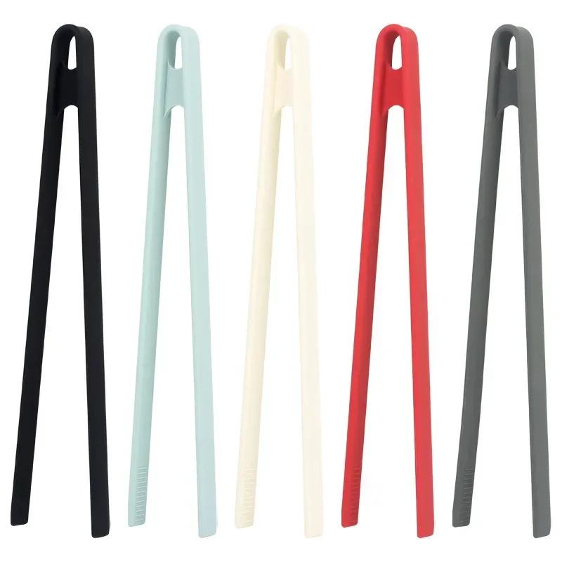 Heat Resistant Silicone Kitchen Tongs For Toast Grill And Serving 4