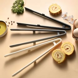 silicone kitchen tongs heat resistant bbq grill and serving clip