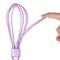 Silicone Whisk Egg Beater with Transparent Handle for Baking and Cream Mixing