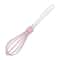 Silicone Whisk Egg Beater with Transparent Handle for Baking and Cream Mixing
