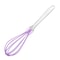 Silicone Whisk Egg Beater with Transparent Handle for Baking and Cream Mixing