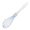 Silicone Whisk Egg Beater with Transparent Handle for Baking and Cream Mixing